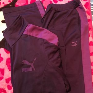 Women’s Purple Puma Track Suite